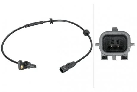 RENAULT датчик ABS задн.лів.Captur, Clio IV 12- HELLA 6PU 012 806881