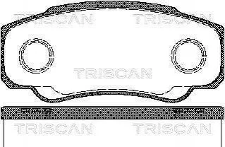 Колодки гальмівні задні TRISCAN 811010533 (фото 1)
