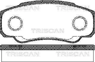Колодки гальмівні задні TRISCAN 811010533