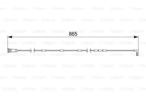 Датчик зношування диска колеса переднього BOSCH 1987474586 (фото 1)