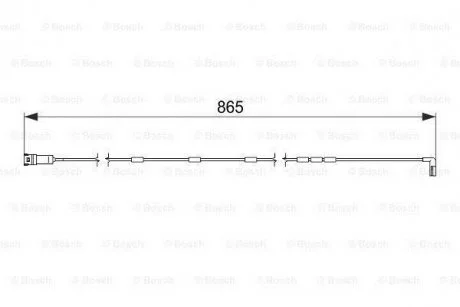 Датчик зношування диска колеса переднього BOSCH 1987474586