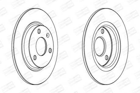 CITROEN диск гальмівний передній AX,Saxo,Peugeot 106 86- CHAMPION 561359CH