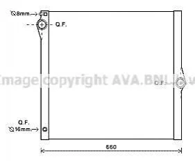 AVA Радіатор охолодження BMW X5 SERIES E70 (2007) X5 3.0 SI AVA COOLING BWA2436 (фото 1)