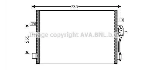AVA Радіатор кондиціонера DODGE JOURNEY (2009) 2.0 CRD AVA COOLING CR5139 (фото 1)