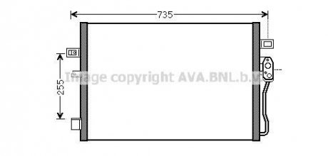 AVA Радіатор кондиціонера DODGE JOURNEY (2009) 2.0 CRD AVA COOLING CR5139