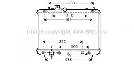 AVA Радіатор охолодження SUZUKI SWIFT (2005) 1.3 AVA COOLING SZ2098