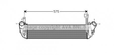 AVA Інтеркулер NISSAN KUBISTAR (2004) 1.5 DCI AVA COOLING RT4346