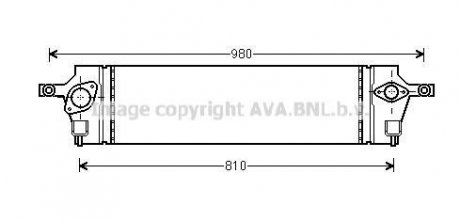 AVA Інтеркулер NISSAN X-TRAIL (2007) 2.0 DCI AVA COOLING DNA4350