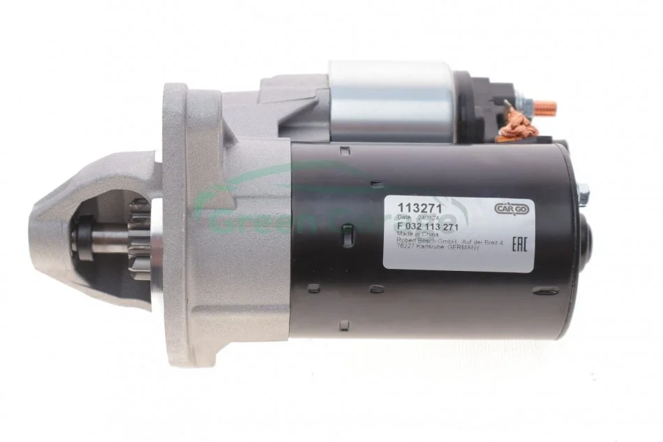 Стартер (12В, 1,1кВт, новий із заставою) LEXUS ES TOYOTA ALLION I, AURIS, AVENSIS, CELICA, COROLLA, COROLLA VERSO, MR2 III, PREMIO, RAV 4 II, WISH 1.4-2.5 08.99- HC-CARGO F 032 113 271 (фото 1)