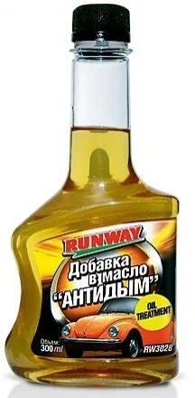 0.3л OIL TREATMENT Присадка до оливи для зменшення димності і збільшення вязкості, зменшує тертя, очищає оливну систему і запобігає закоксовуванню кілець RUNWAY RW3028 (фото 1)