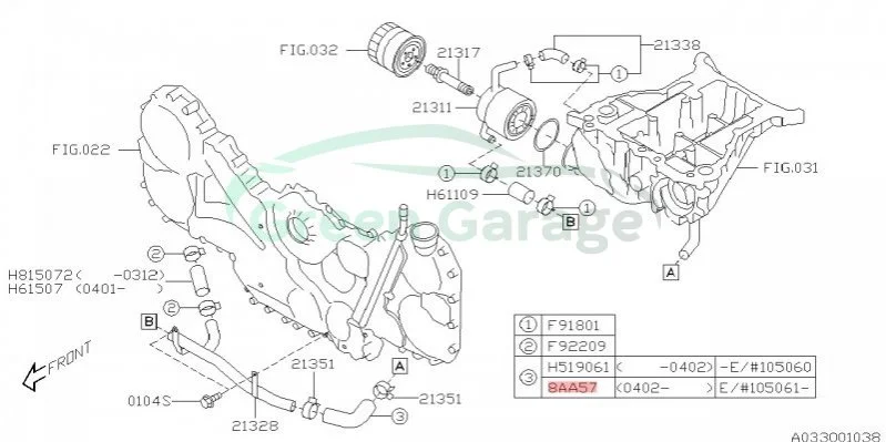 Патрубок водяний SUBARU 99078AA570 (фото 1)