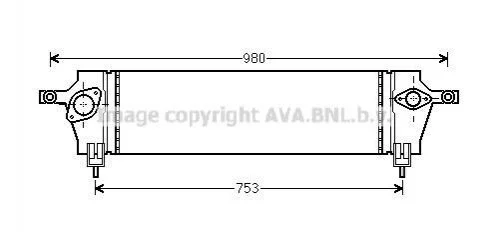 Інтеркулер NISSAN Qashqai 1.5D 07- (вир-во AVA) AVA COOLING DNA4333 (фото 1)
