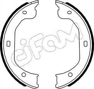 FORD Колодки гальмівні барабан MAVERICK 2.0 01-, 2.3 04-, 3.0 01-, FORD USA, MAZDA CIFAM 153587 (фото 1)