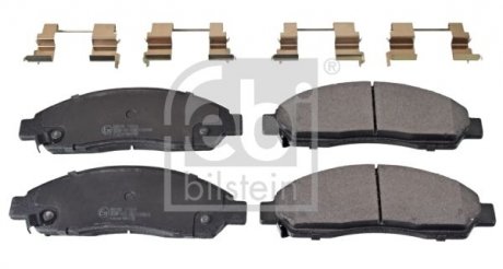 FEBI ISUZU гальмівні колодки передн.GREAT WALL Hover 06-, ISUZU D-Max 2,5D 07- FEBI BILSTEIN 170899