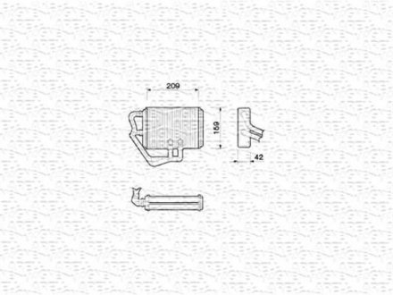 HEATER радіатор FIAT NUOVA PUNTO [] MAGNETI MARELLI 350218065000