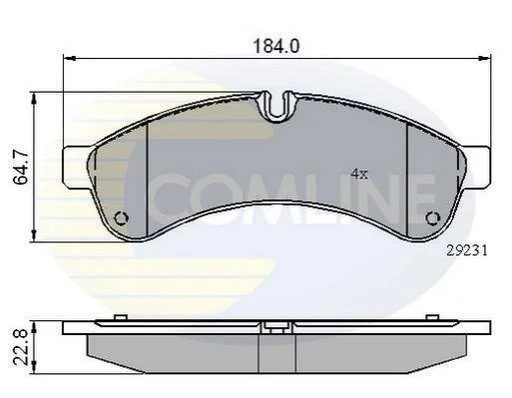 Comline - Гальмівні колодки до дисків COMLINE CBP01727 (фото 1)