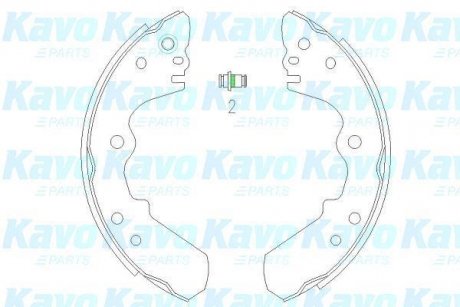 PARTS OPEL Гальмівні колодки барабанні Frontera 92-98 KAVO KBS-3904