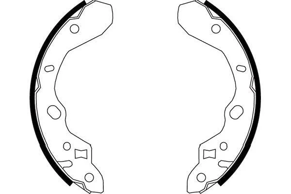PARTS MAZDA Щеки тормозные 323 BJ 98-03 KAVO KBS5413 (фото 1)