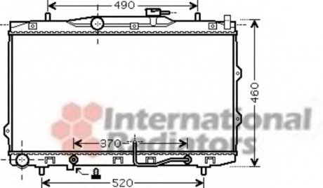 Радіатор CERATO 16i/20i AT 04- Van Wezel 83002075