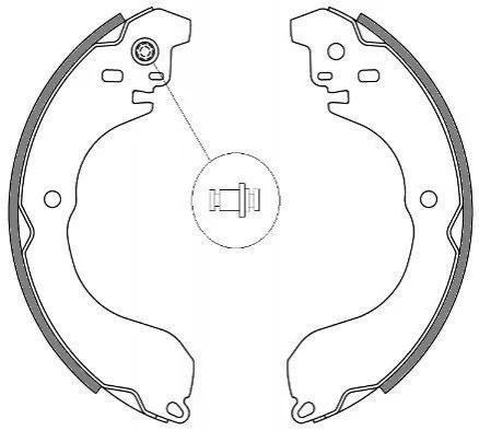JEEP Колодки гальмівні барабанні Avenger,Caliber,Compass 10-, Patriot 08-17, NissanMICRA III (K12) 1.4 03-10 REMSA 4265.00 (фото 1)