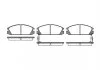 HONDA Колодки тормозные передние Accord 2.0EX 09/85-09/89 REMSA 0228.02 (фото 1)