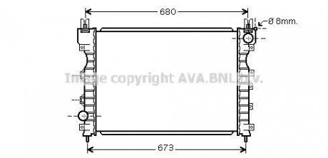 AVA LAND ROVER Радіатор охолодження Freelander 1.8/2.5 98- AVA COOLING AU2174