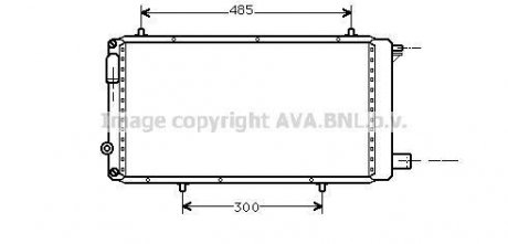 AVA CITROEN Радіатор охолодження C15 1.8/1.9D 86-00 AVA COOLING CNA2073 (фото 1)