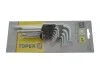 Ключі шестигранні Torx T10-T50, набір 9 шт.*1 уп. TOPEX 35D961 (фото 1)