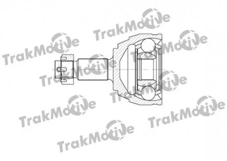 FIAT Шрус наружный к-кт 27/29 зуб. ULYSSE 2.2 JTD 02-06, LANCIA PHEDRA 2.2 JTD 02-10 TRAKMOTIVE 400579