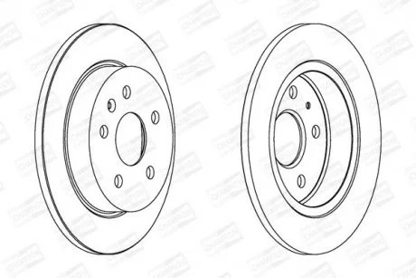 КОМПЛ.2 ШТ/ Гальмівний диск зад. Insignia (G09) 08- (292*12) CHAMPION 562461CH