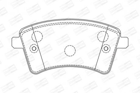RENAULT гальмівні колодки передн.Kangoo 08 - CHAMPION 573284CH