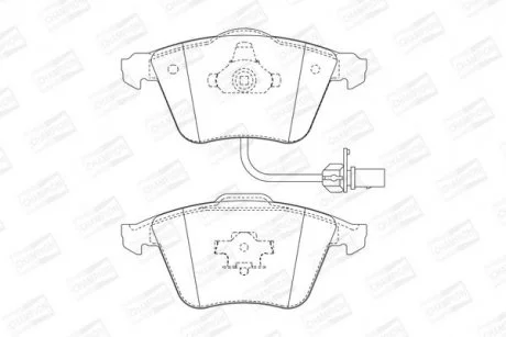 VW Гальмівні колодки перед. AUDI A4,6,8 04- CHAMPION 573196CH