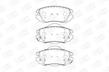 Гальмівні колод. передн. Opel Insignia 08- CHAMPION 573269CH