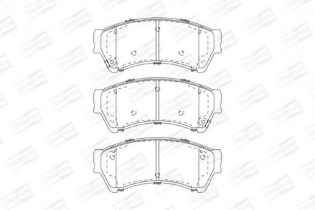 MAZDA гальмівні колодки передн.Mazda 6 07- CHAMPION 572628CH