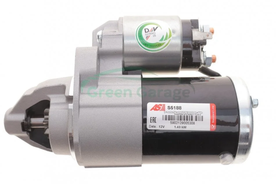 Стартер Mitsubishi Lancer 07-/Outlander 06- 1.8-2.4 (12V/1.4kw) (z=8) AS-PL S5188 (фото 1)
