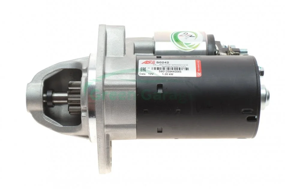 Стартер BMW 3 (E90/F30/F34/E91/F31/E92)/5 (E60/F10/F07/E61)/X5 (E70) 1.6-3.0 04-16 (1,2 кВт) AS-PL S0242 (фото 1)