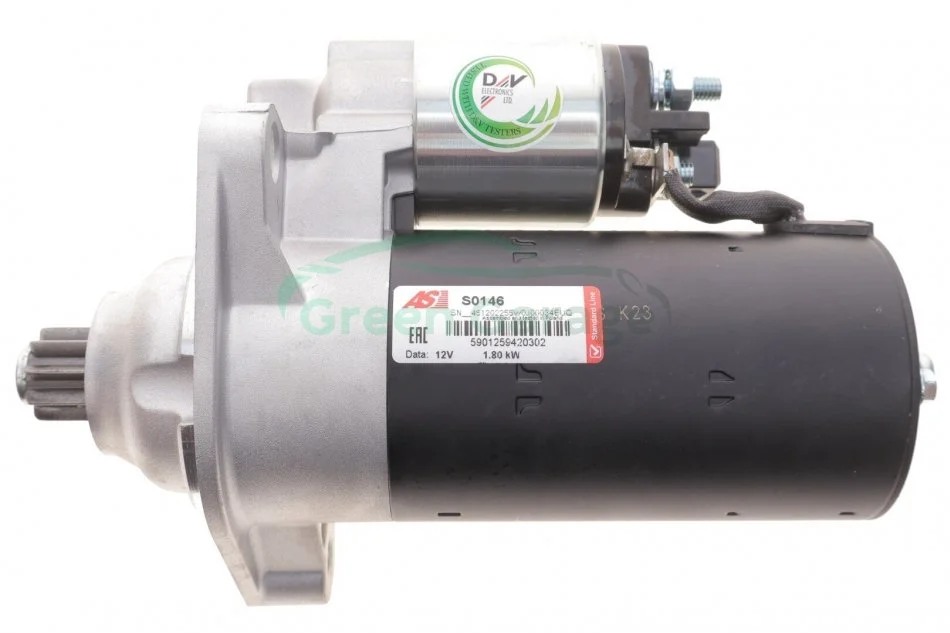 Стартер 12V 1.80kW AS-PL S0146 (фото 1)