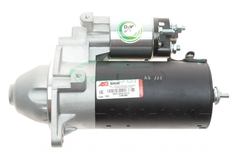 Стартер OCTAVIA I Combi (1U5)/ASTRA/VECTRA/ZAFIRA A 2.0-2.2 98-07 (2 кВт) AS-PL S0036 (фото 1)