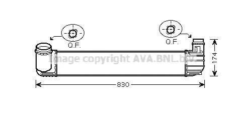 AVA Інтеркулер RENAULT MEGANE (2009) 2.0 TCE AVA COOLING RTA4411 (фото 1)