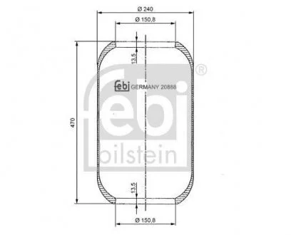 Ресора пневматична FEBI BILSTEIN 20888