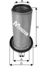 Повітряний фільтр M-FILTER A1070 (фото 1)