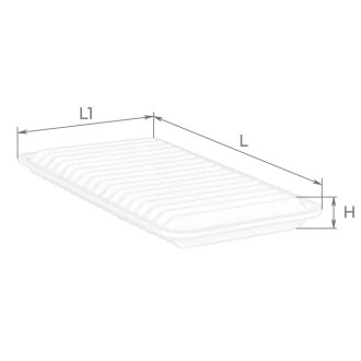 Фільтр повітряний ECO ALPHA FILTER AF1013