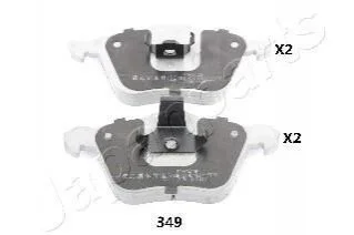 MAZDA колодки гальм,передн.3 2.3MPS 06-,Saab,Volvo JAPANPARTS PA349AF (фото 1)