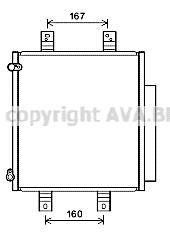 AVA DAIHATSU Радіатор кондиціонера (конденсатор) з осушувачем SIRION 1.0-1.5 05-, SUBARU AVA COOLING DU5076D (фото 1)