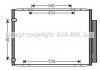 AVA LEXUS Радіатор кондиціонера (конденсатор) з осушувачем RX 350 06- AVA COOLING TO5573D (фото 1)