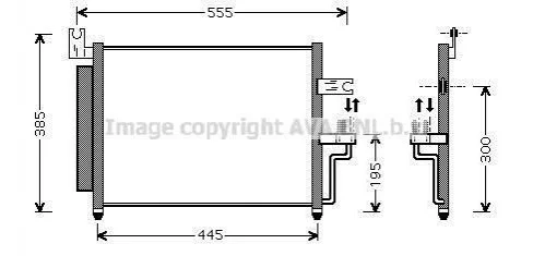 AVA HYUNDAI Радіатор кондиціонера (конденсатор) Accent II 00- AVA COOLING HY5081D (фото 1)