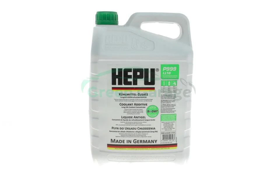 Антифриз зелений(концентрат)(-38°C) 5л. LC-18 HEPU P999LL18005 (фото 1)