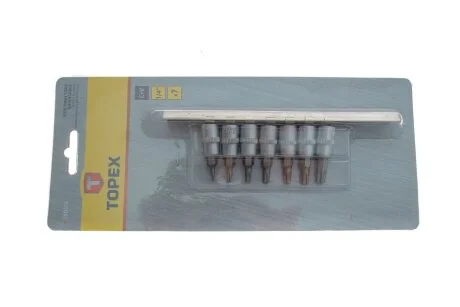 Головки змінні з насадкою Torx, набір 7 шт. TOPEX 39D378