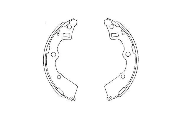 PARTS Щеки тормозные KIA PICANTO 04- KAVO KBS4409 (фото 1)
