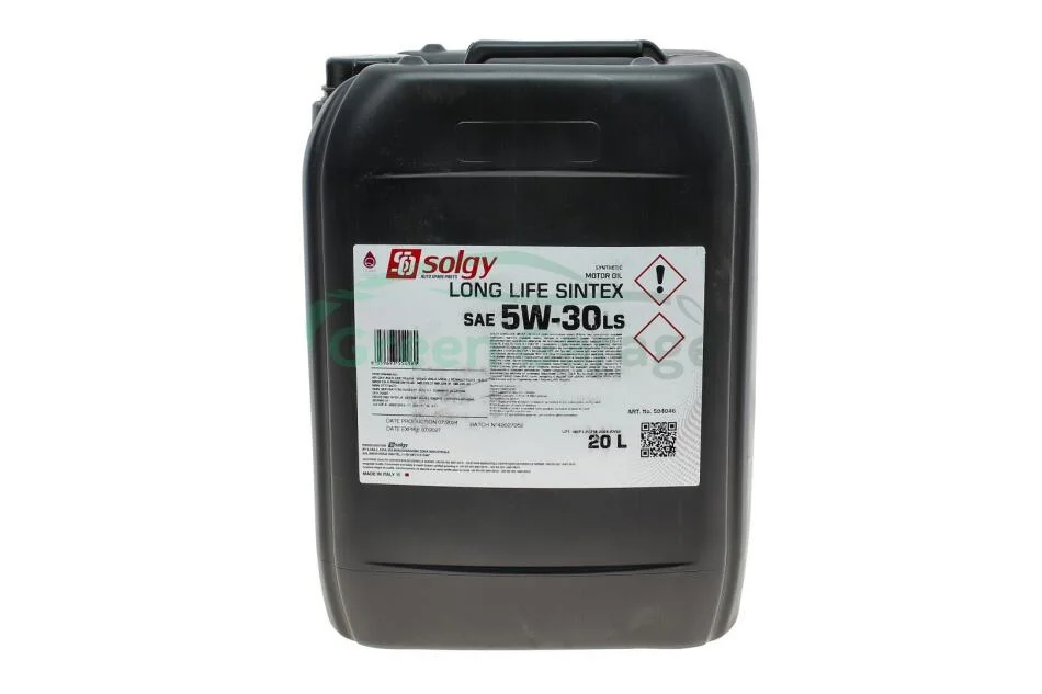 Олива моторна LONG LIFE SINTEX 5W-30 LS (20 L) SOLGY 504046 (фото 1)